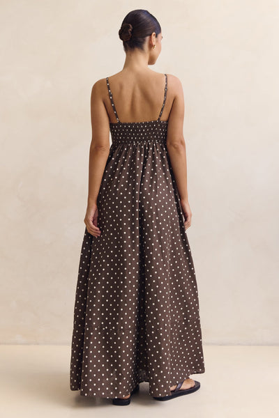 Hallie Maxi Dress (Chocolate)