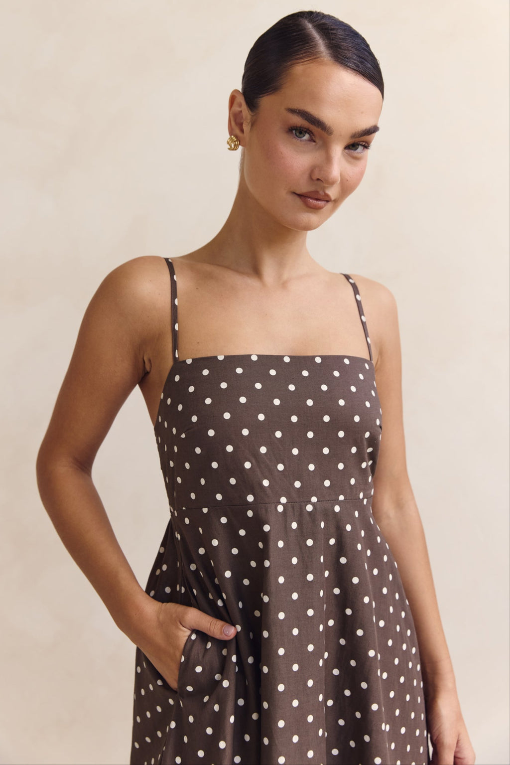 Hallie Maxi Dress (Chocolate)