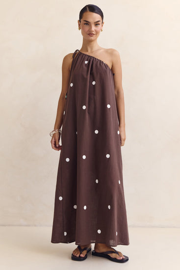 Cassian Maxi Dress (Chocolate)
