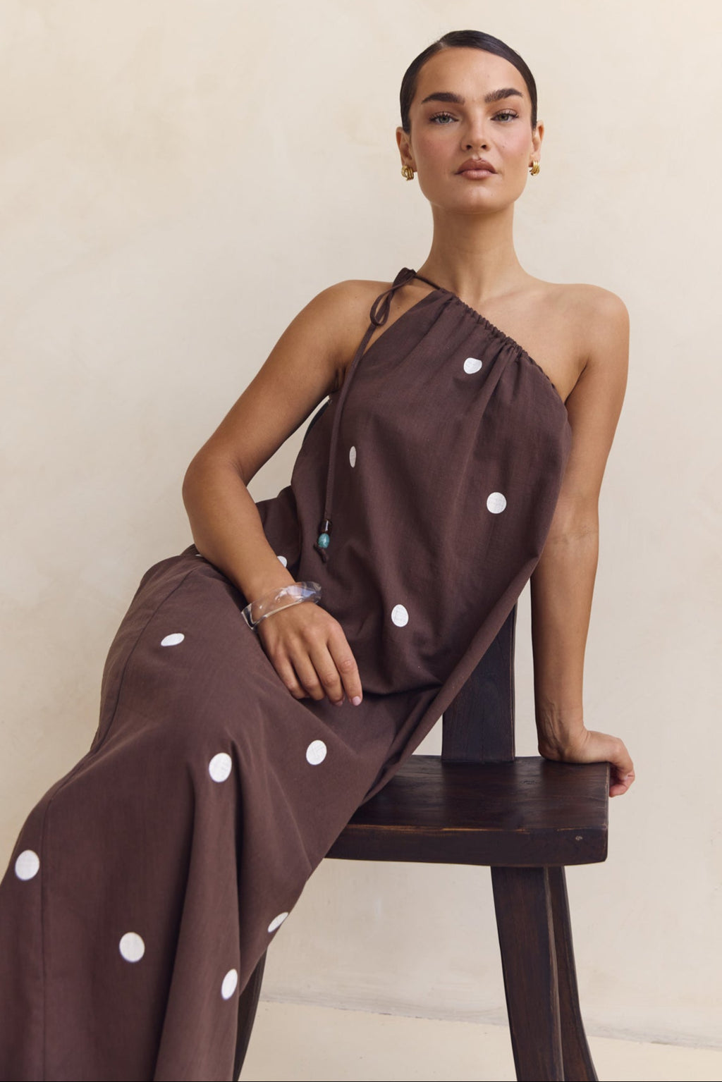 Cassian Maxi Dress (Chocolate)