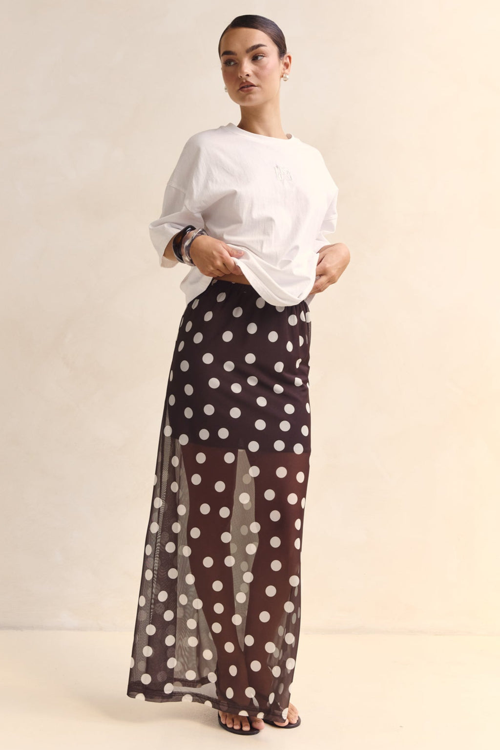Leni Maxi Skirt (Chocolate)