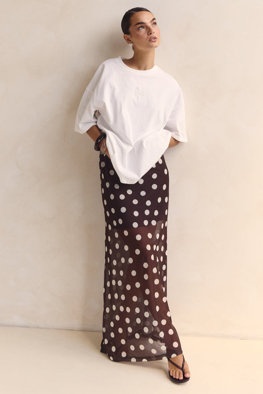 Leni Maxi Skirt (Chocolate)