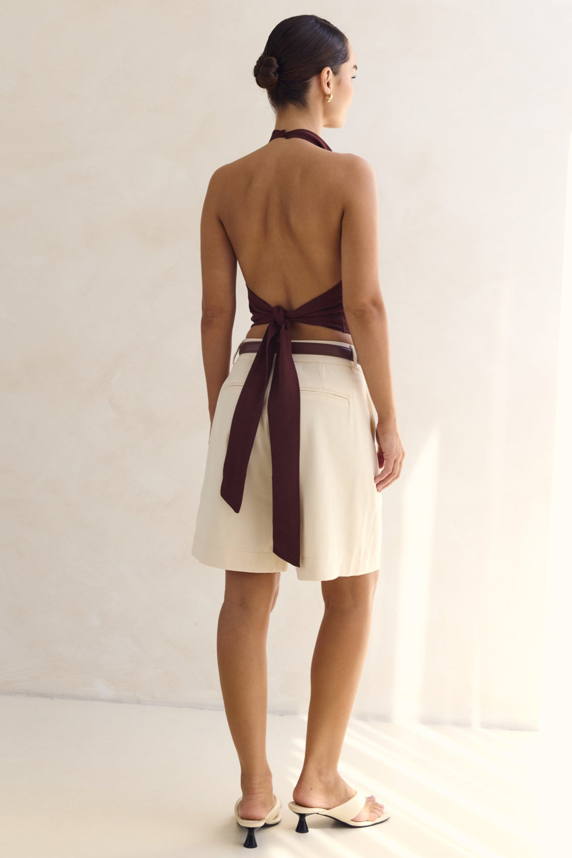 Tess Halter Top (Chestnut)