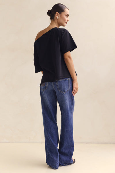 Genevieve Asym Tee (Black)