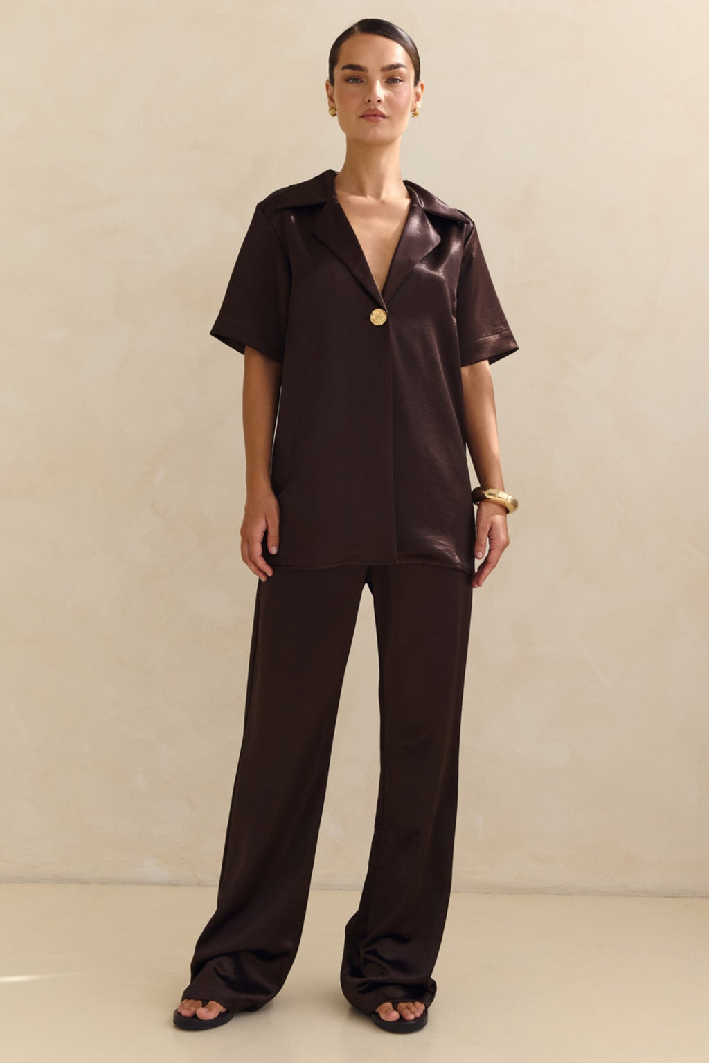 Marlo Shirt (Chocolate)