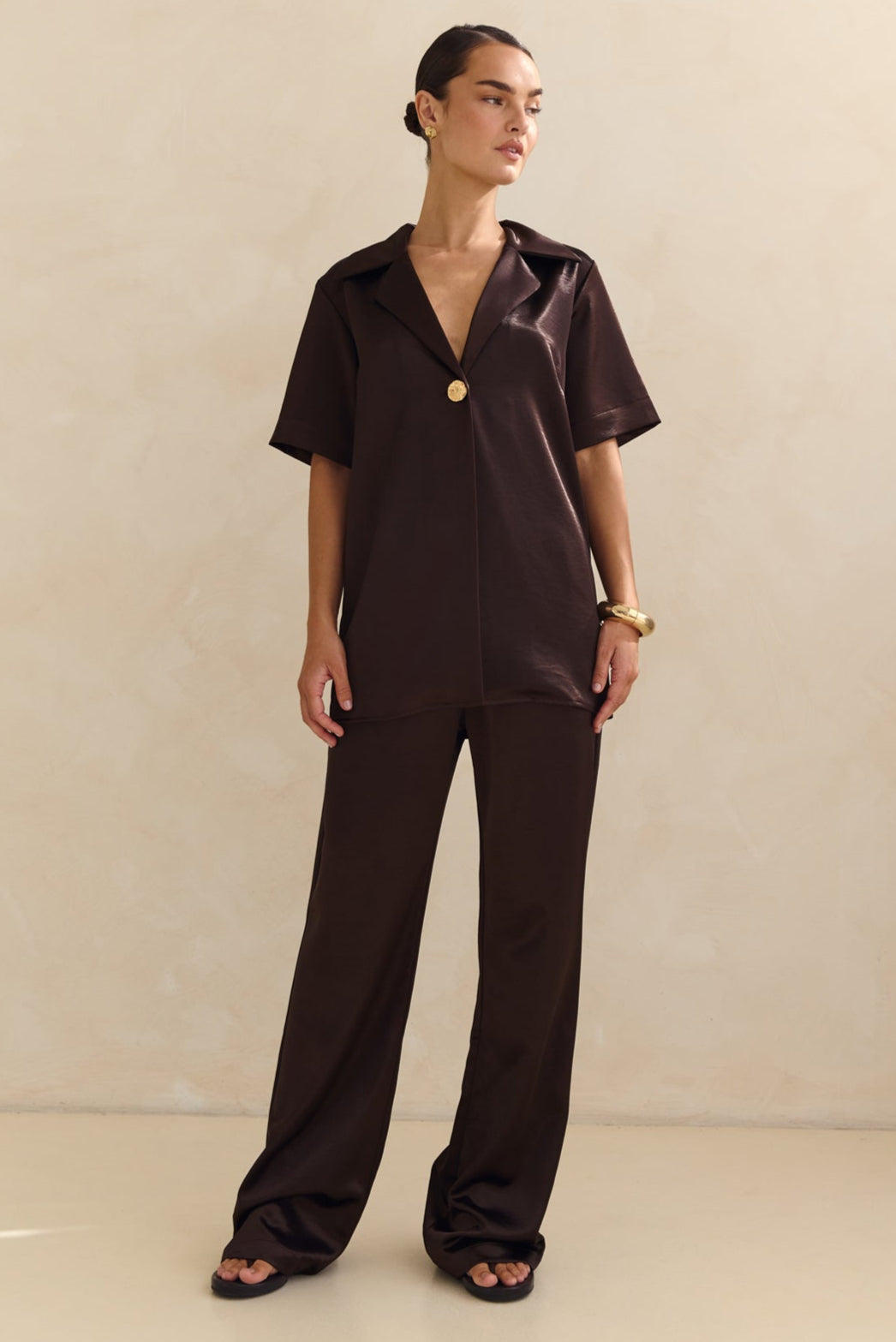 Marlo Shirt (Chocolate)