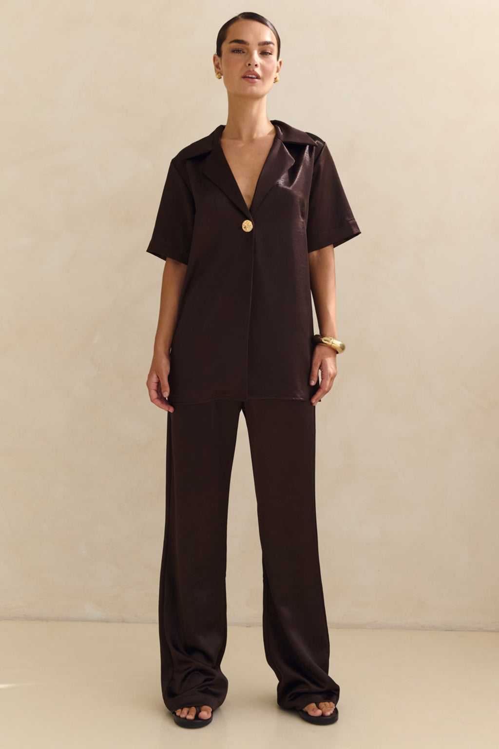 Marlo Shirt (Chocolate)