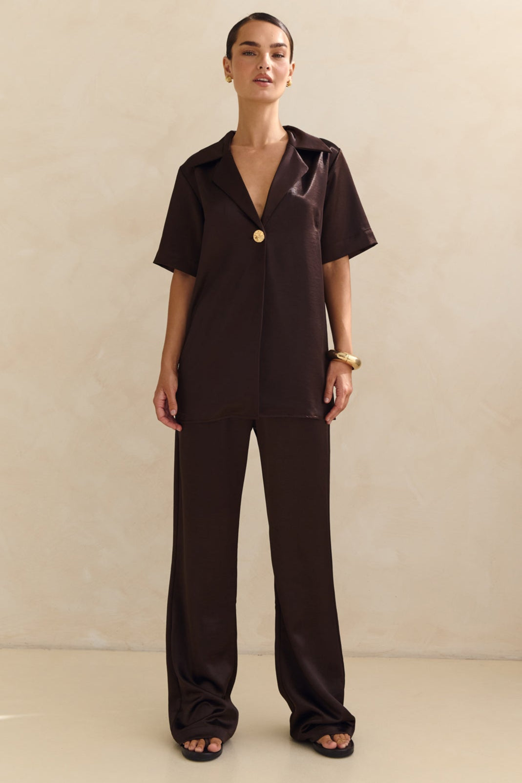 Marlo Shirt (Chocolate)