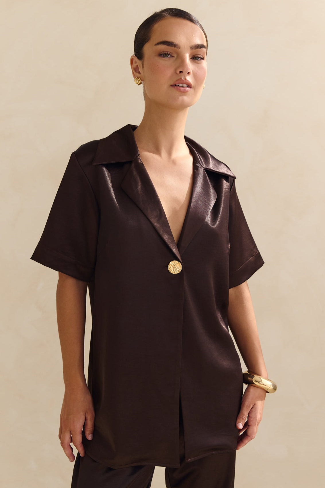 Marlo Shirt (Chocolate)