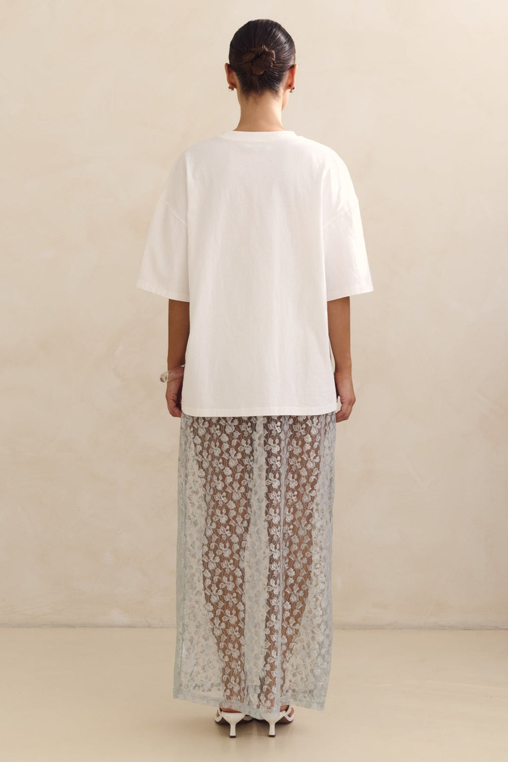 Jaida Lace Midi Skirt (Blue)