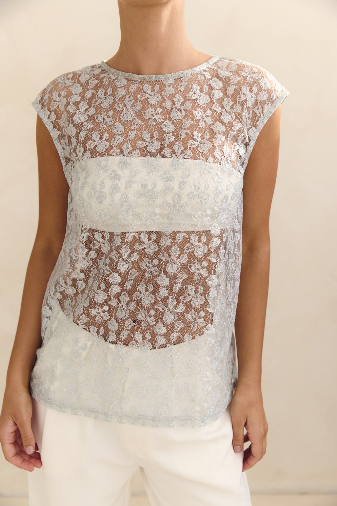 Jaida Lace Top (Blue)