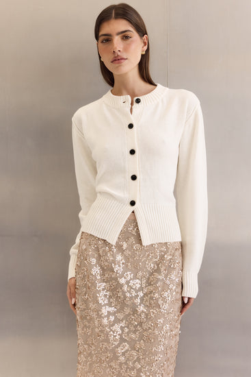 Dolly Knit Cardigan (Ivory)