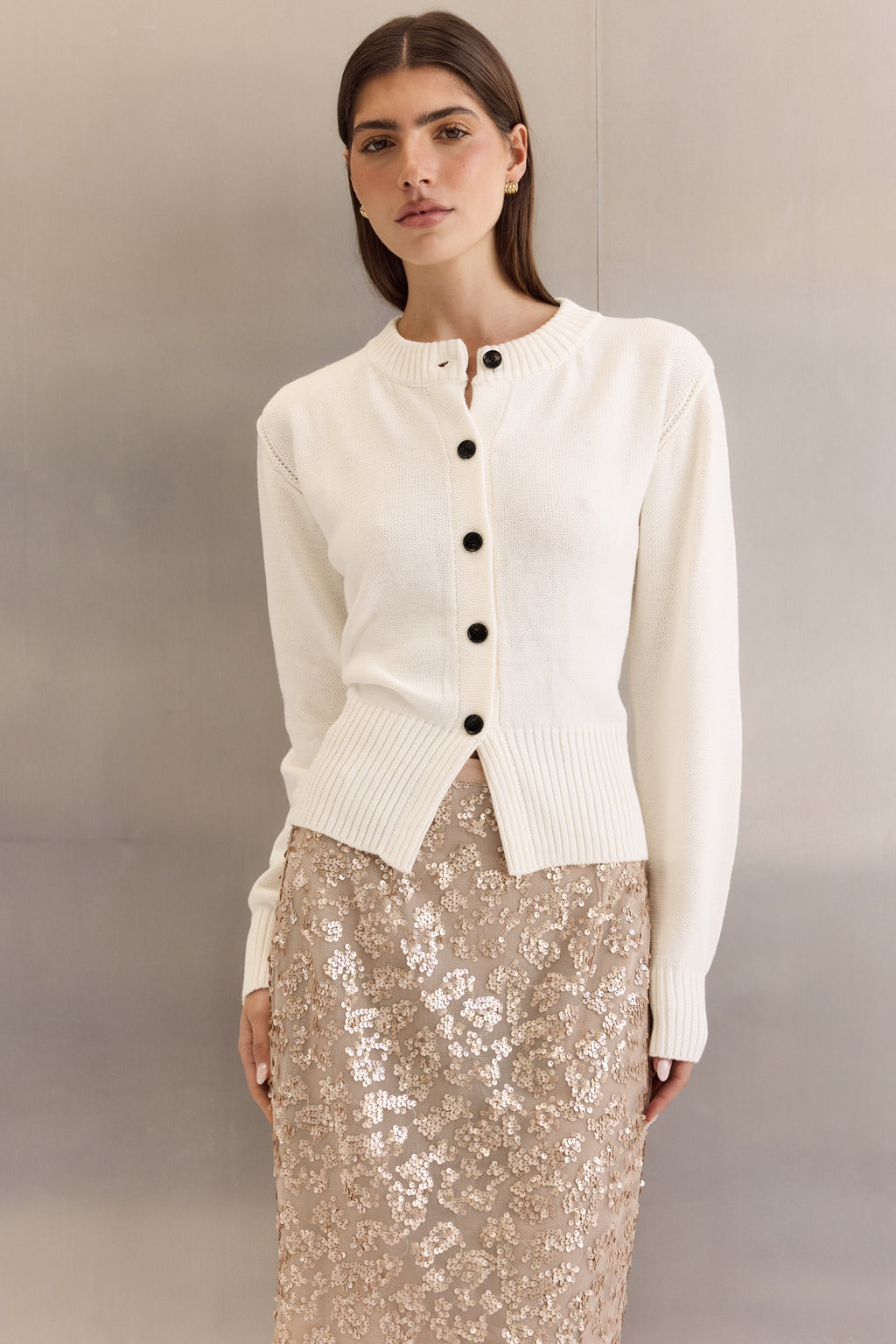 Dolly Knit Cardigan (Ivory)