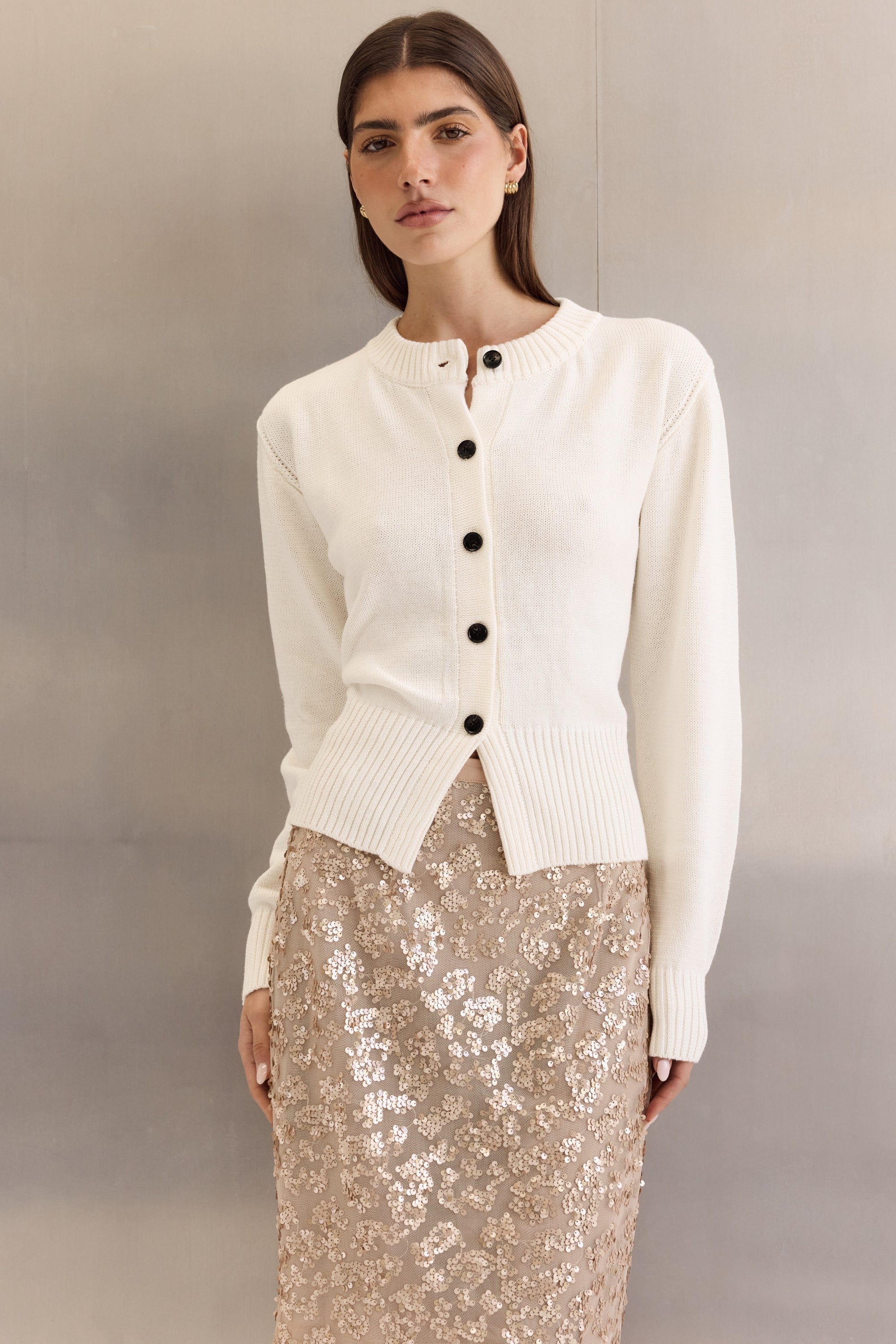 Dolly Knit Cardigan (Ivory)