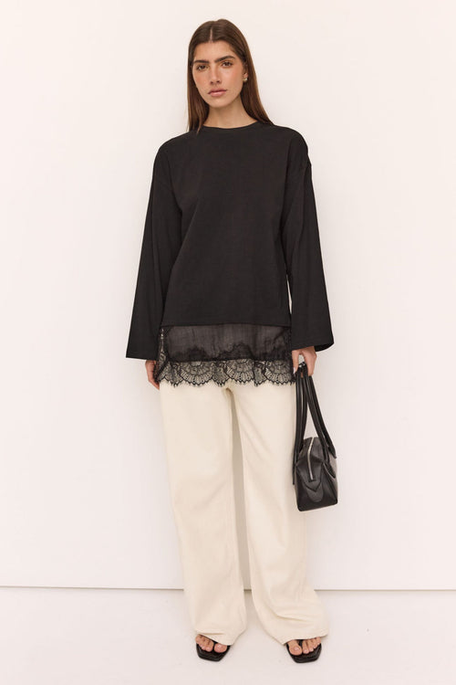 Remi Lace Top (Black)