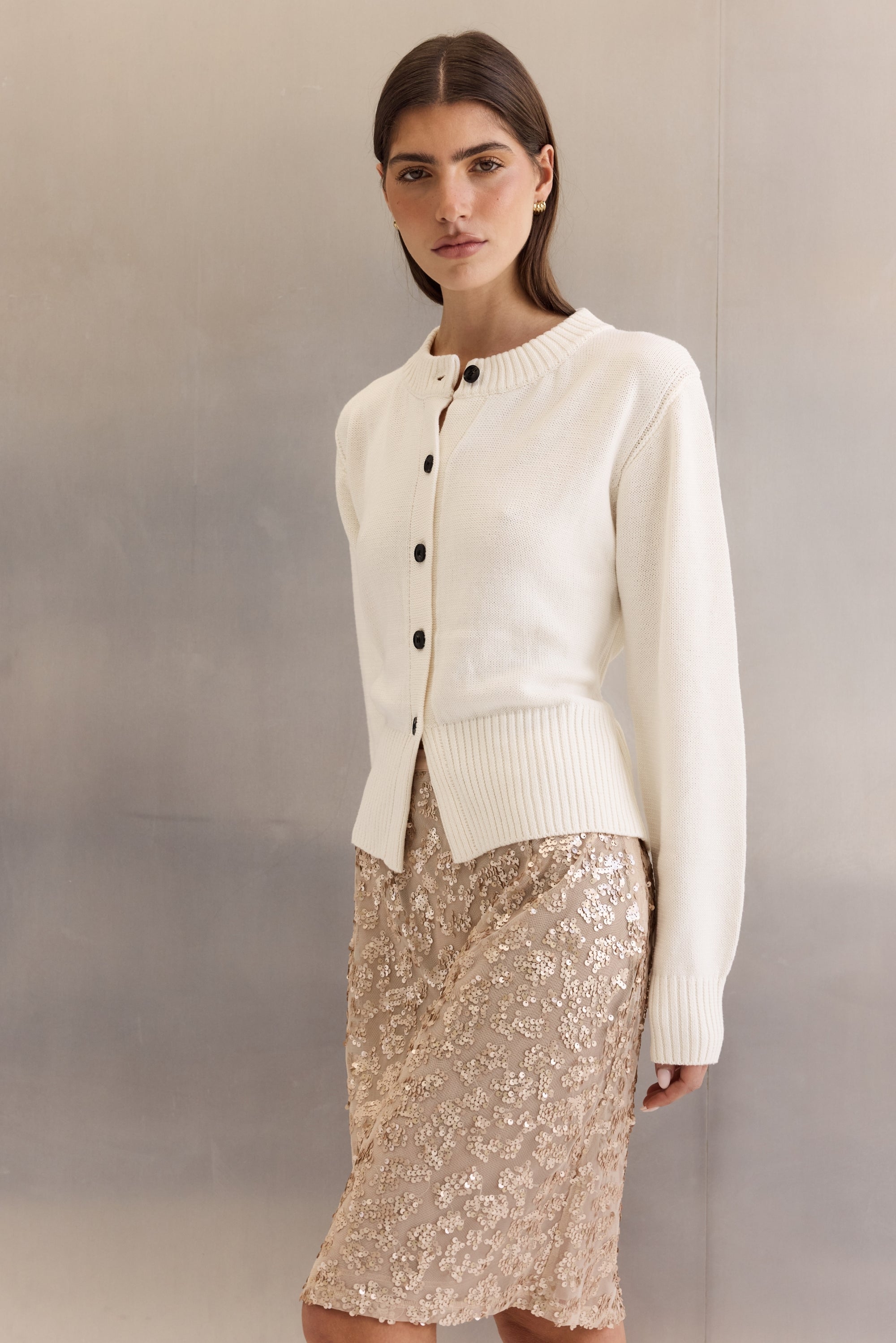 Dolly Knit Cardigan (Ivory)