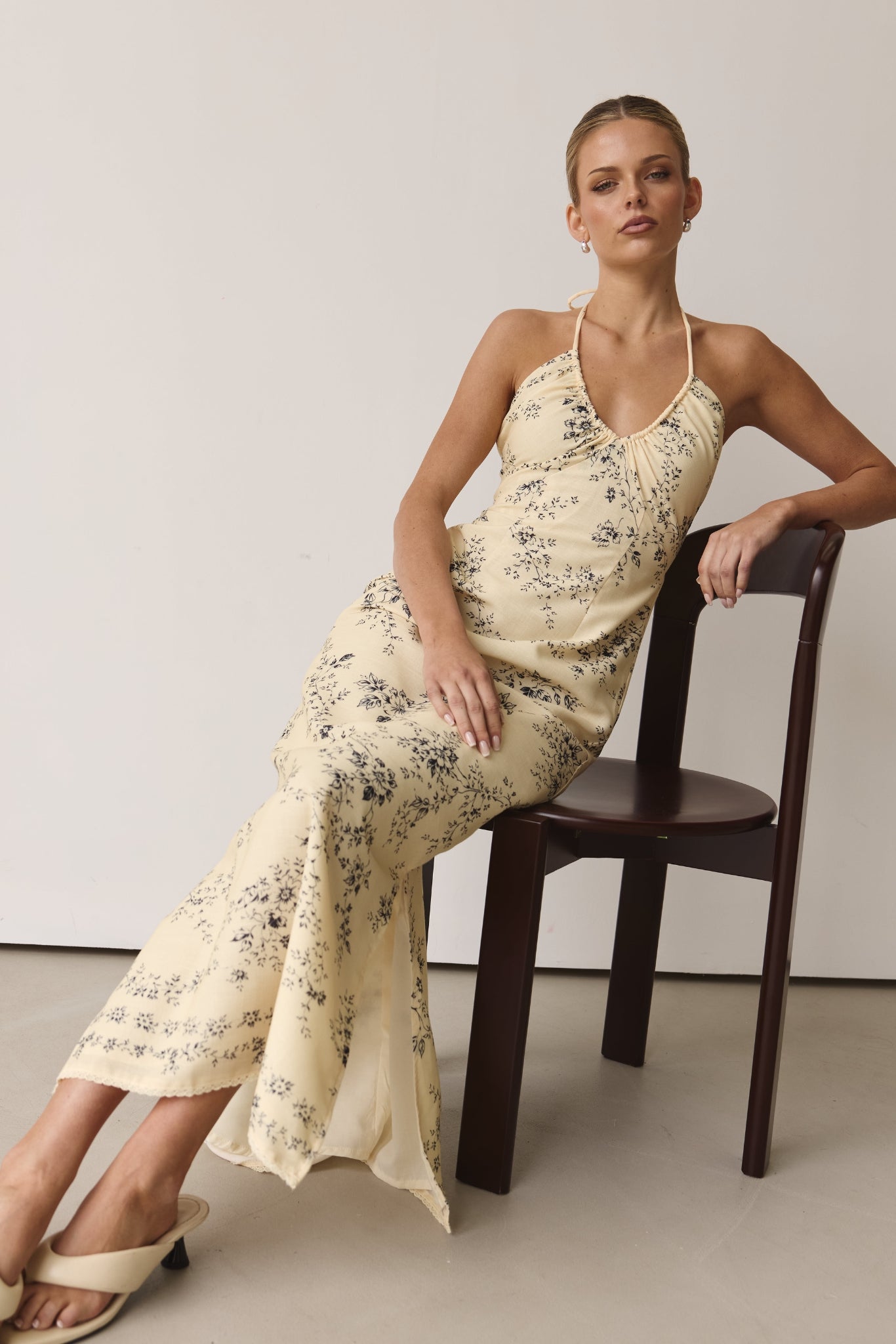 Ava Maxi Dress (Butter)