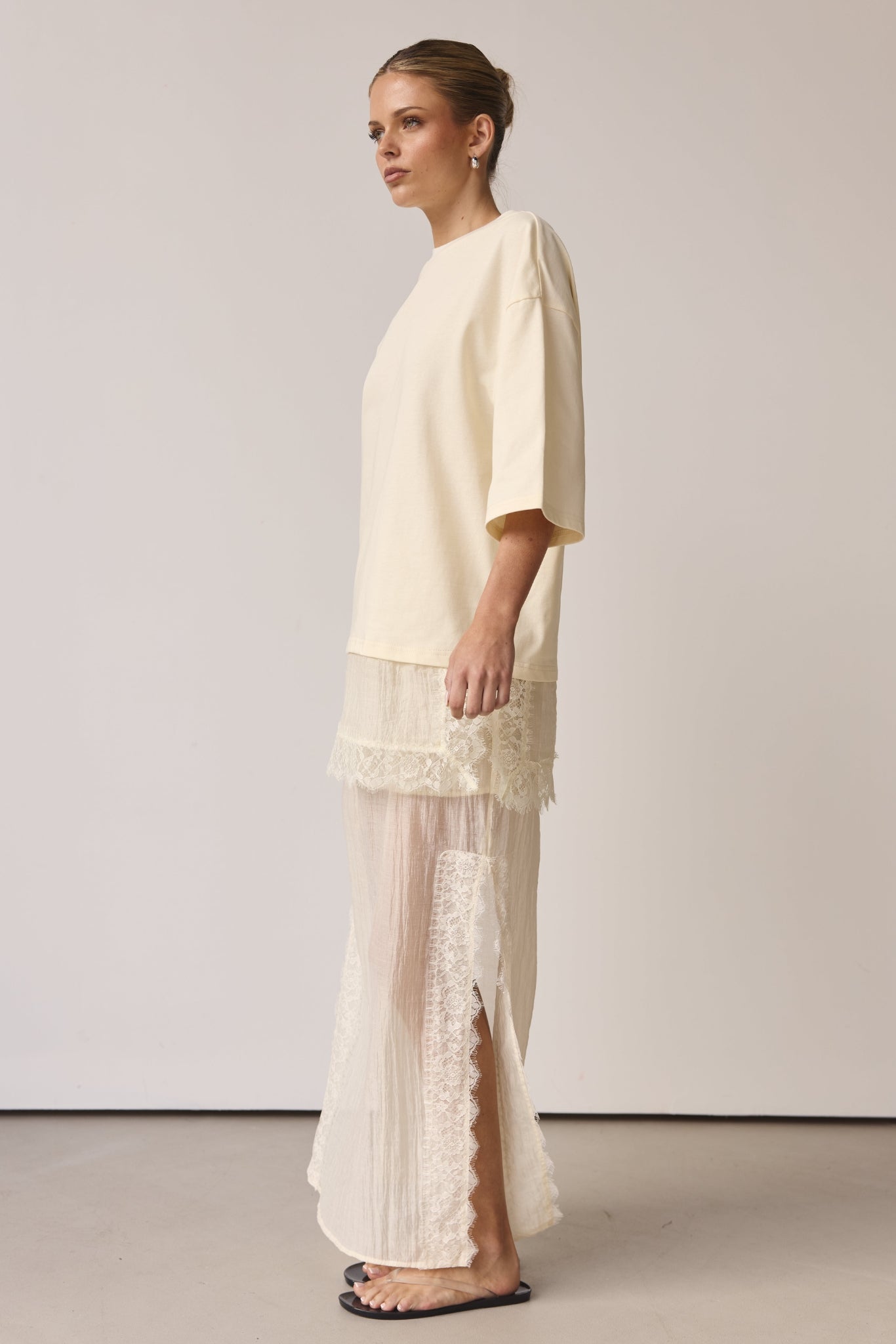 Ziggy Lace T-Shirt (Buttercream)