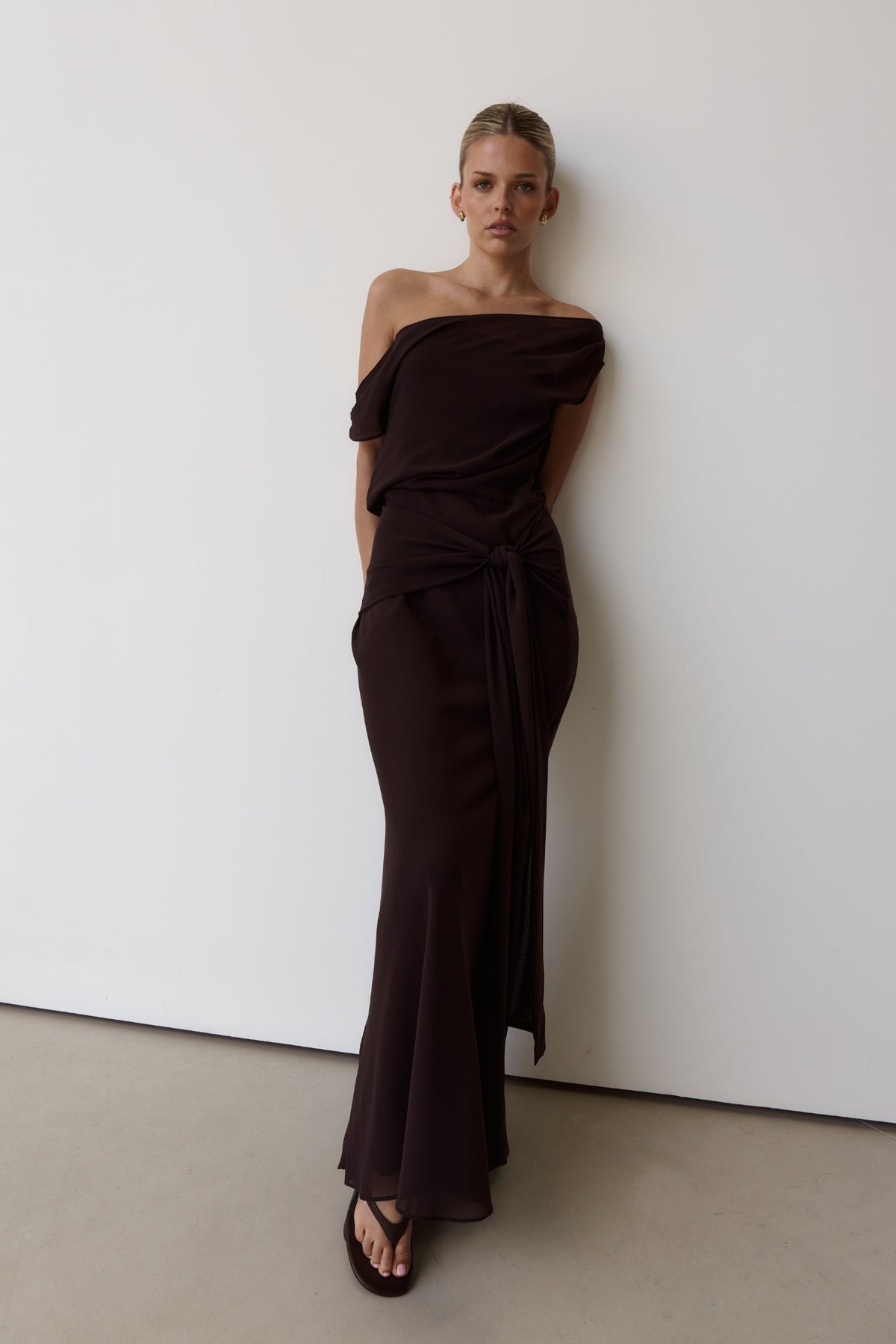 Amelie Maxi Dress (Chocolate)