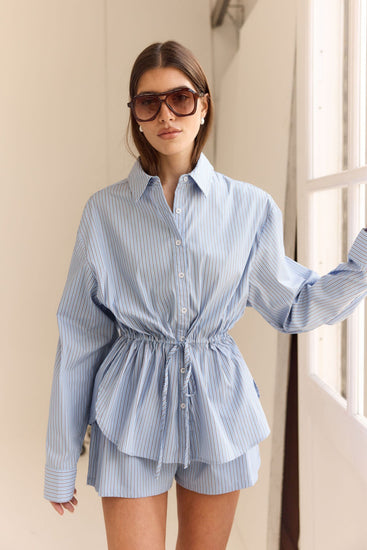 Belmont Shirt (Blue Stripe)