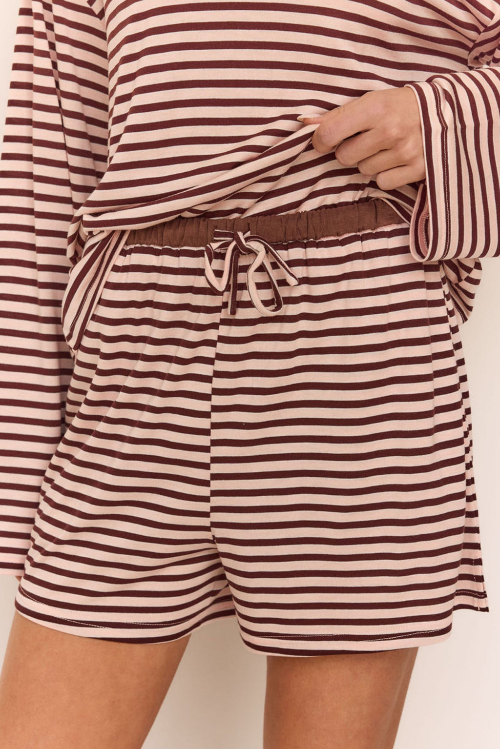 Odessa Short (Pink/Chocolate Stripe)