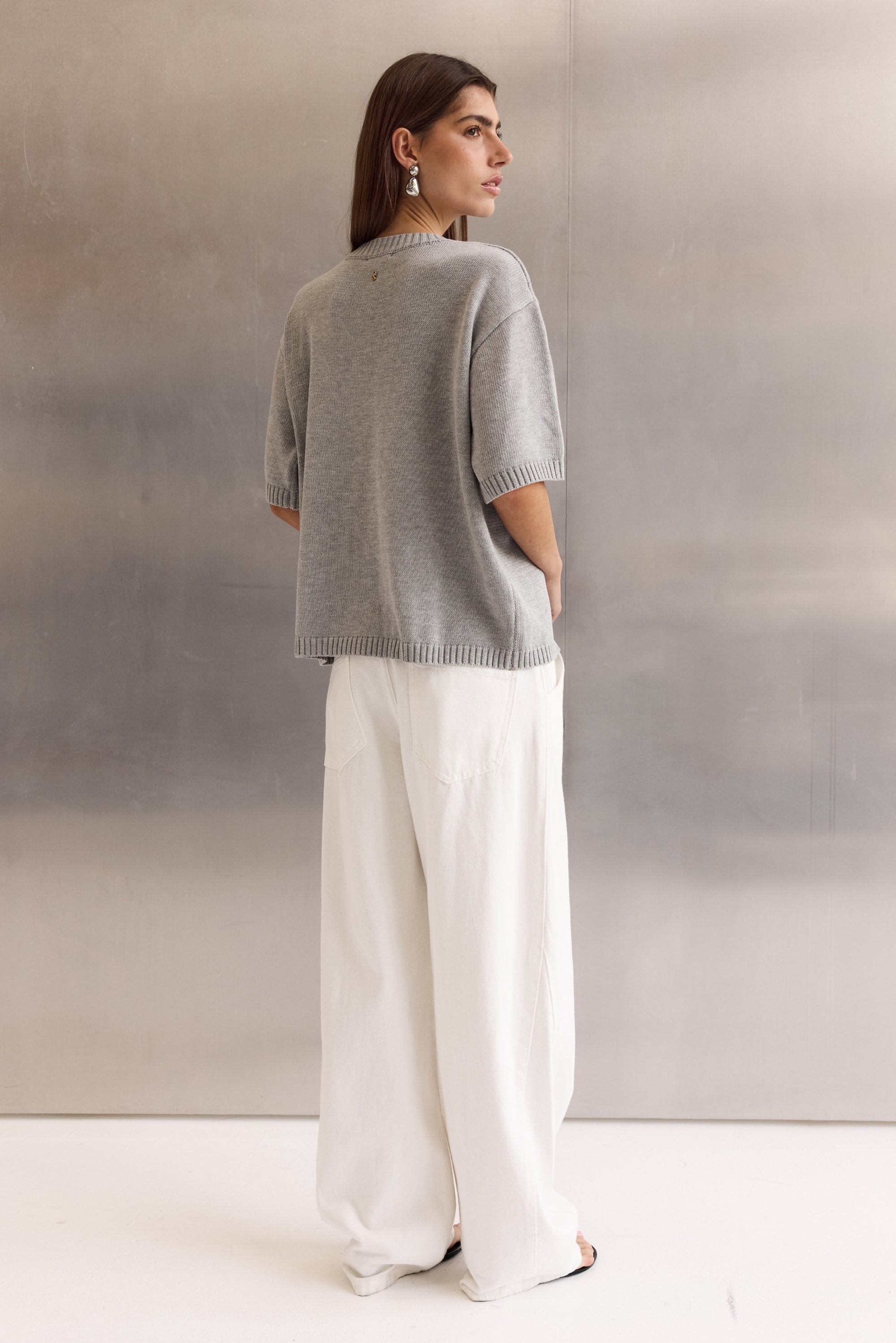 Hollis Knit Top (Grey)