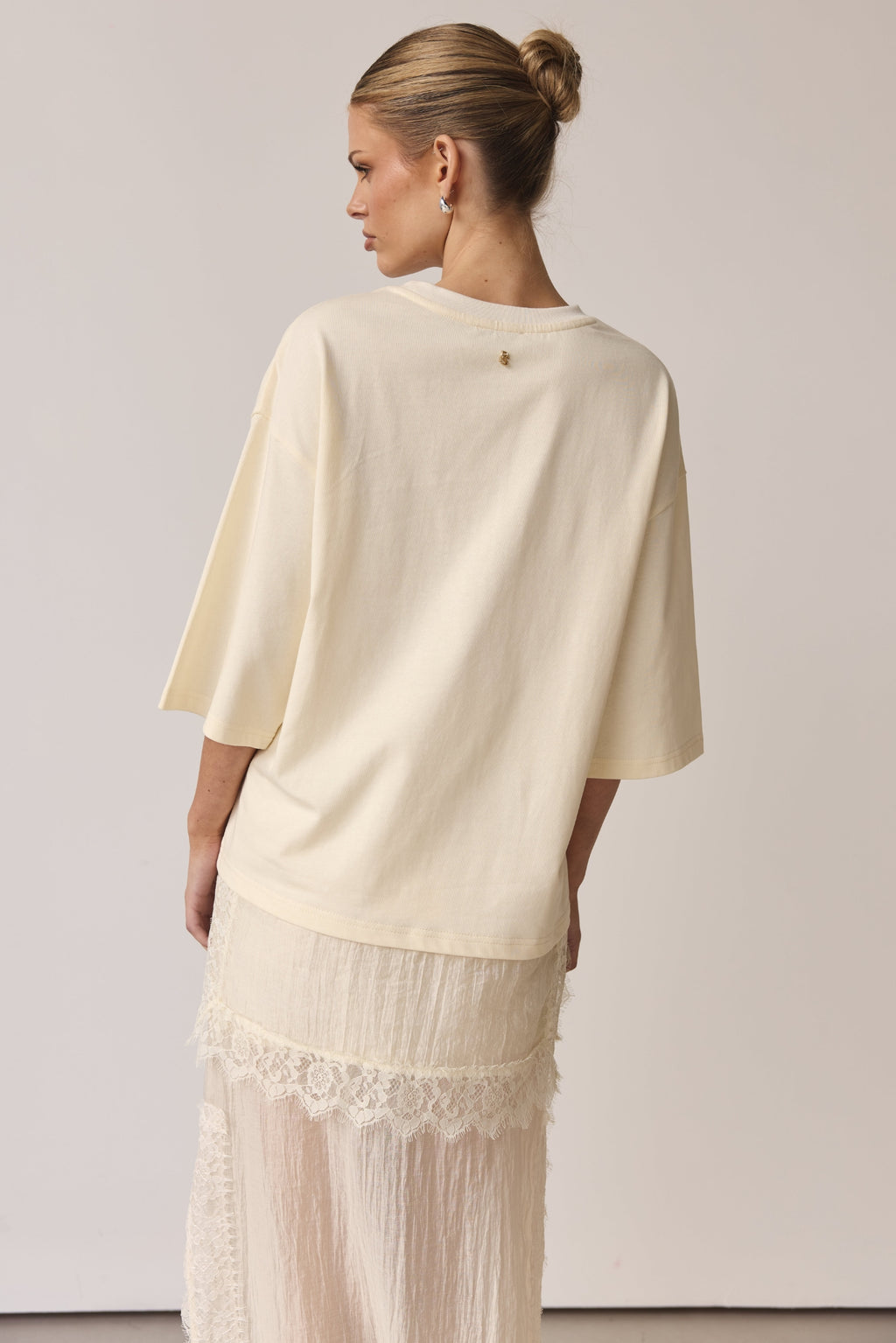 Ziggy Lace T-Shirt (Buttercream)