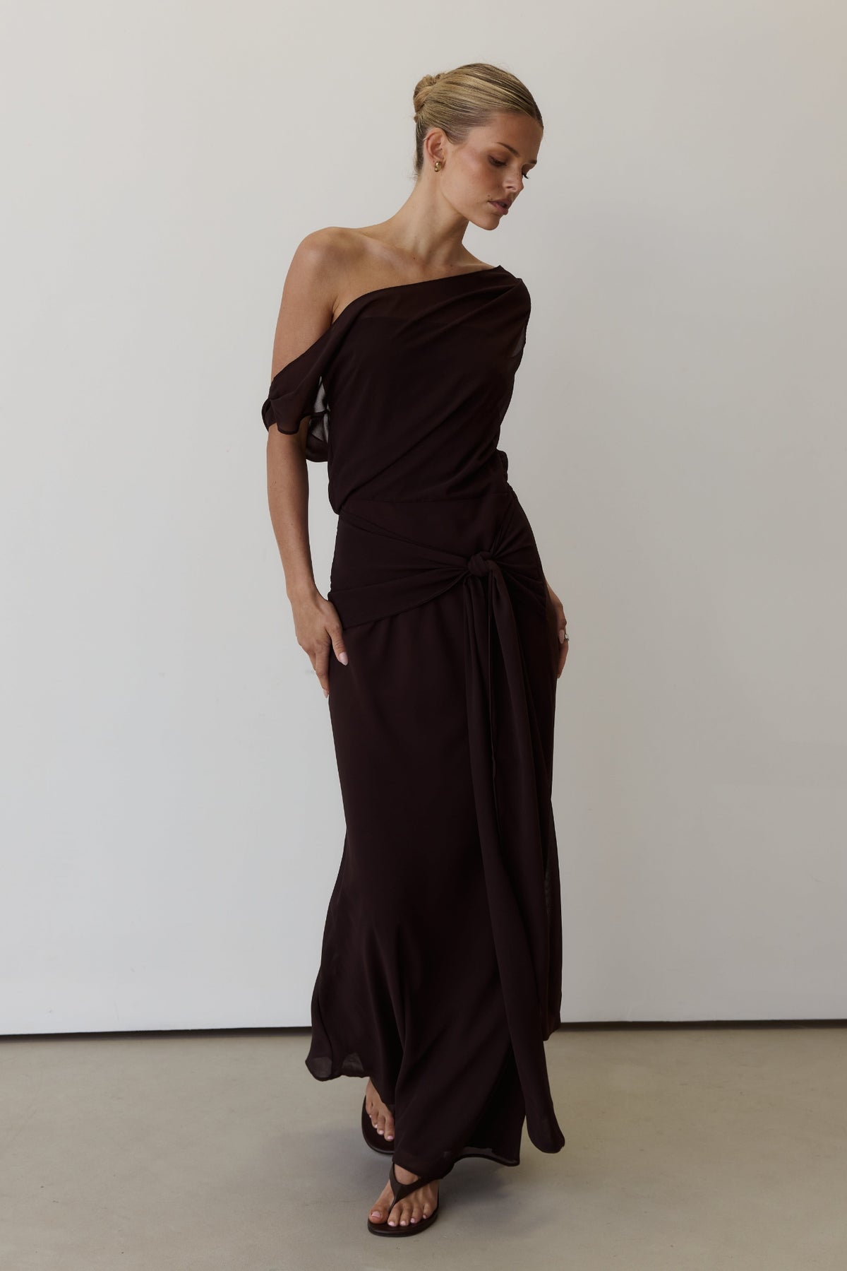 Amelie Maxi Dress (Chocolate)