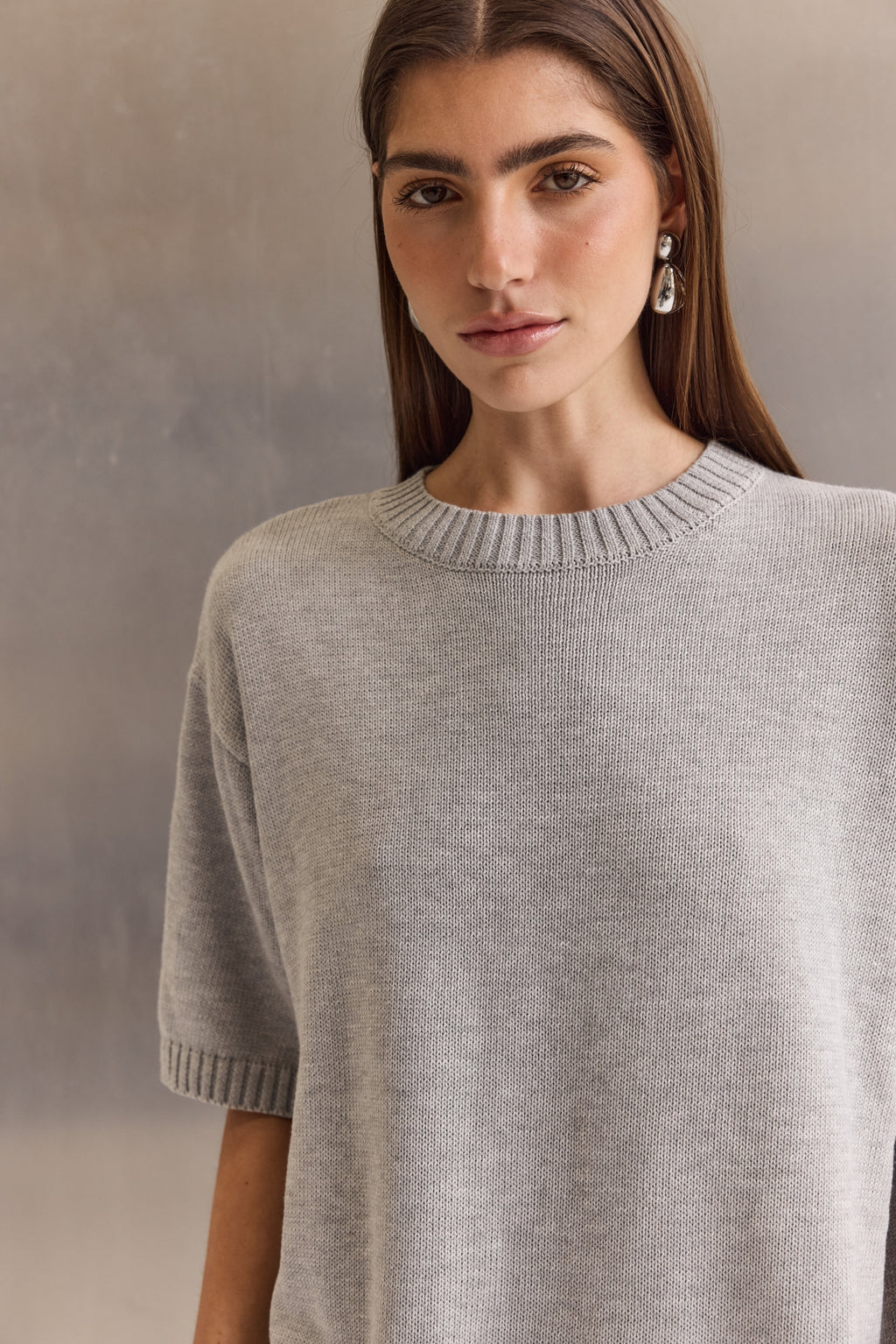 Hollis Knit Top (Grey)
