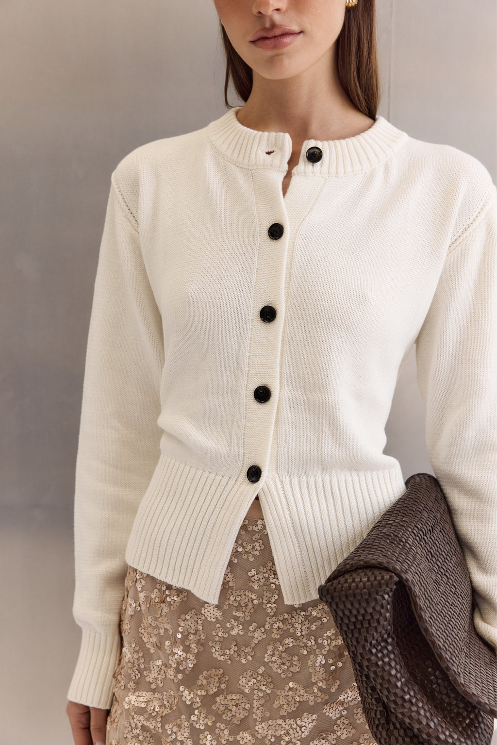 Dolly Knit Cardigan (Ivory)