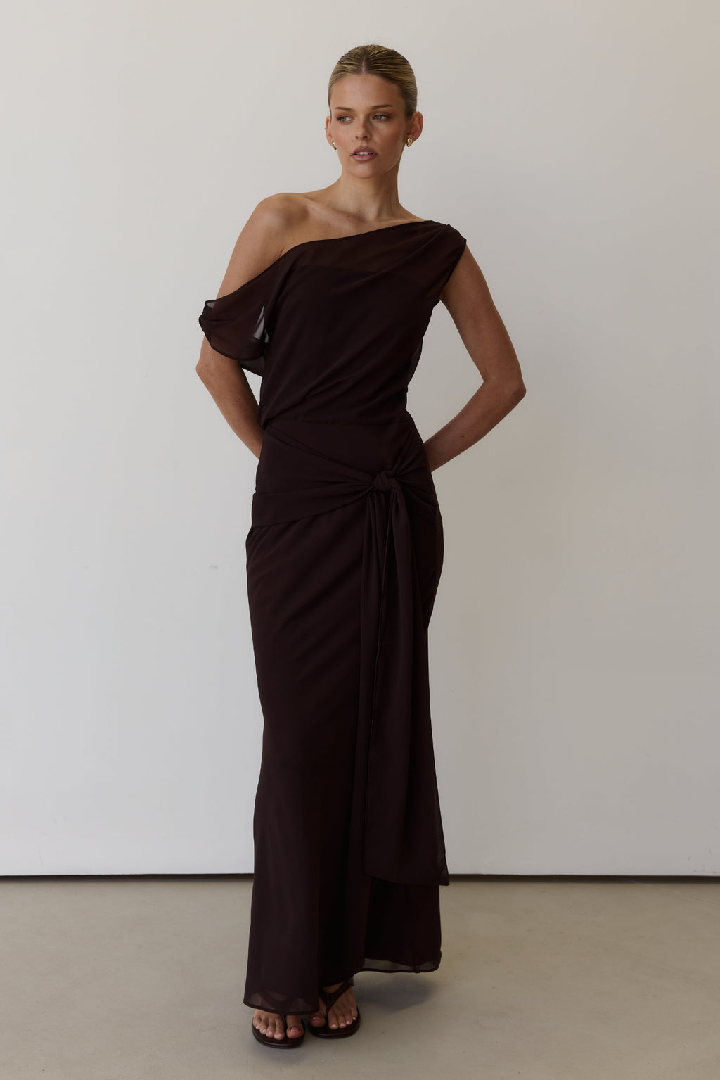 Amelie Maxi Dress (Chocolate)