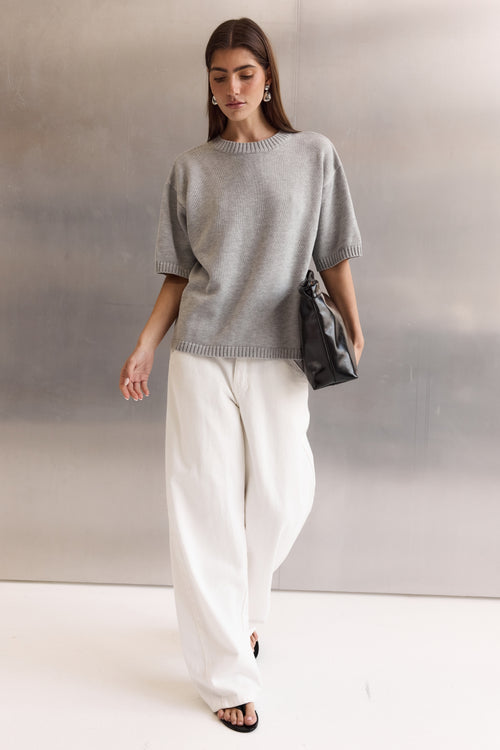 Hollis Knit Top (Grey)