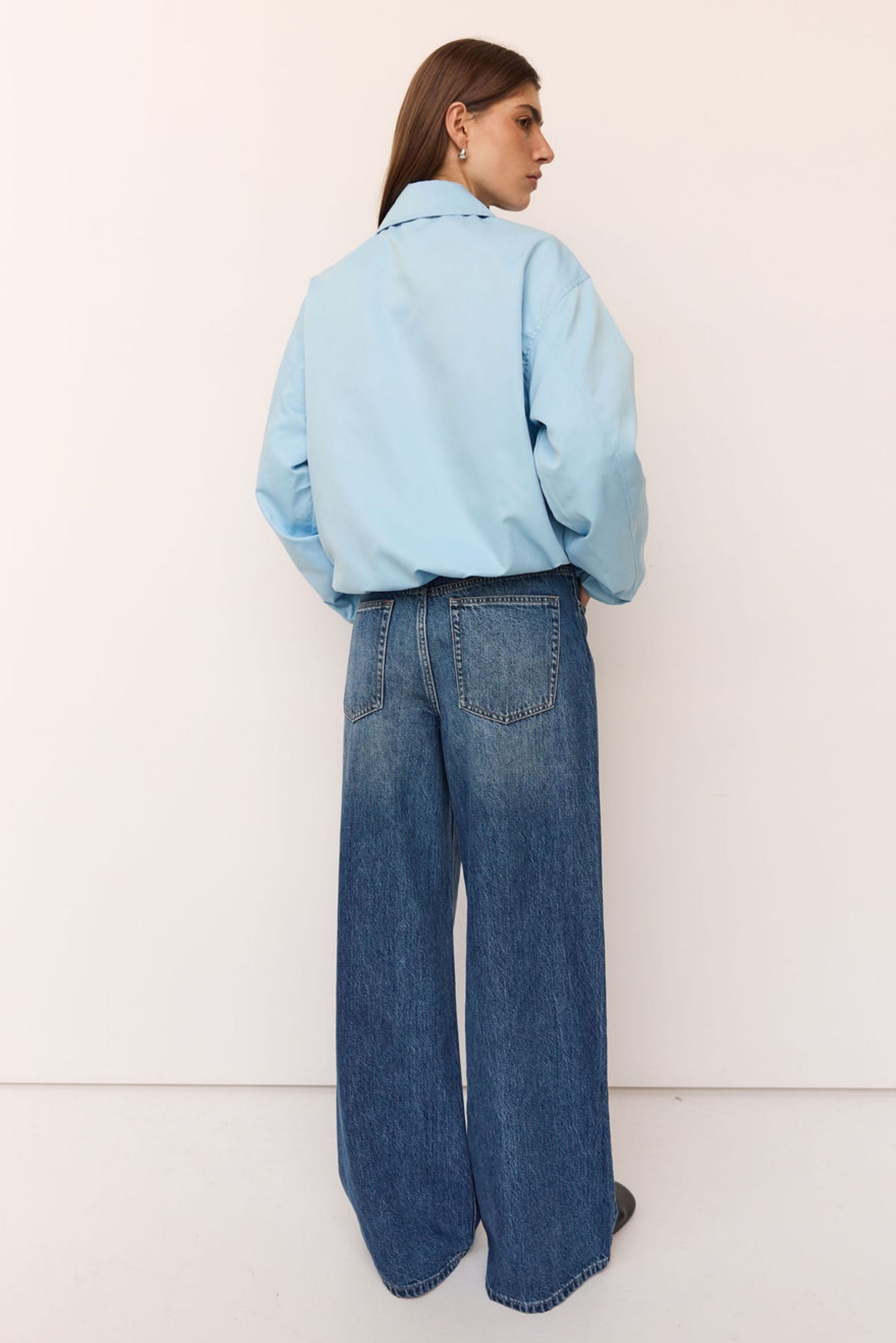 Rue Bomber Jacket (Light Blue)