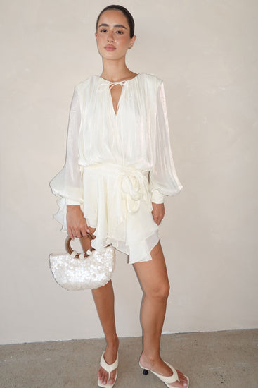 Faythe Mini Dress (Cream)