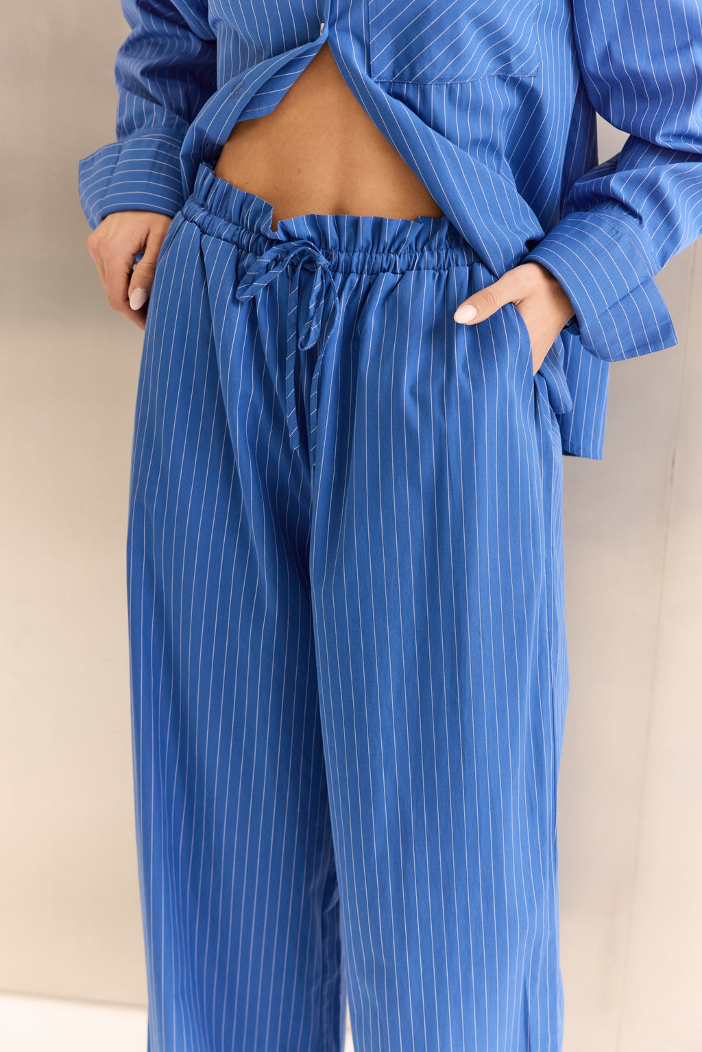 Lucia Pant (Cobalt Stripe)