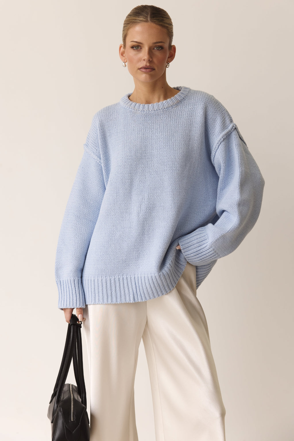 Florence Knit Jumper (Powder Blue)
