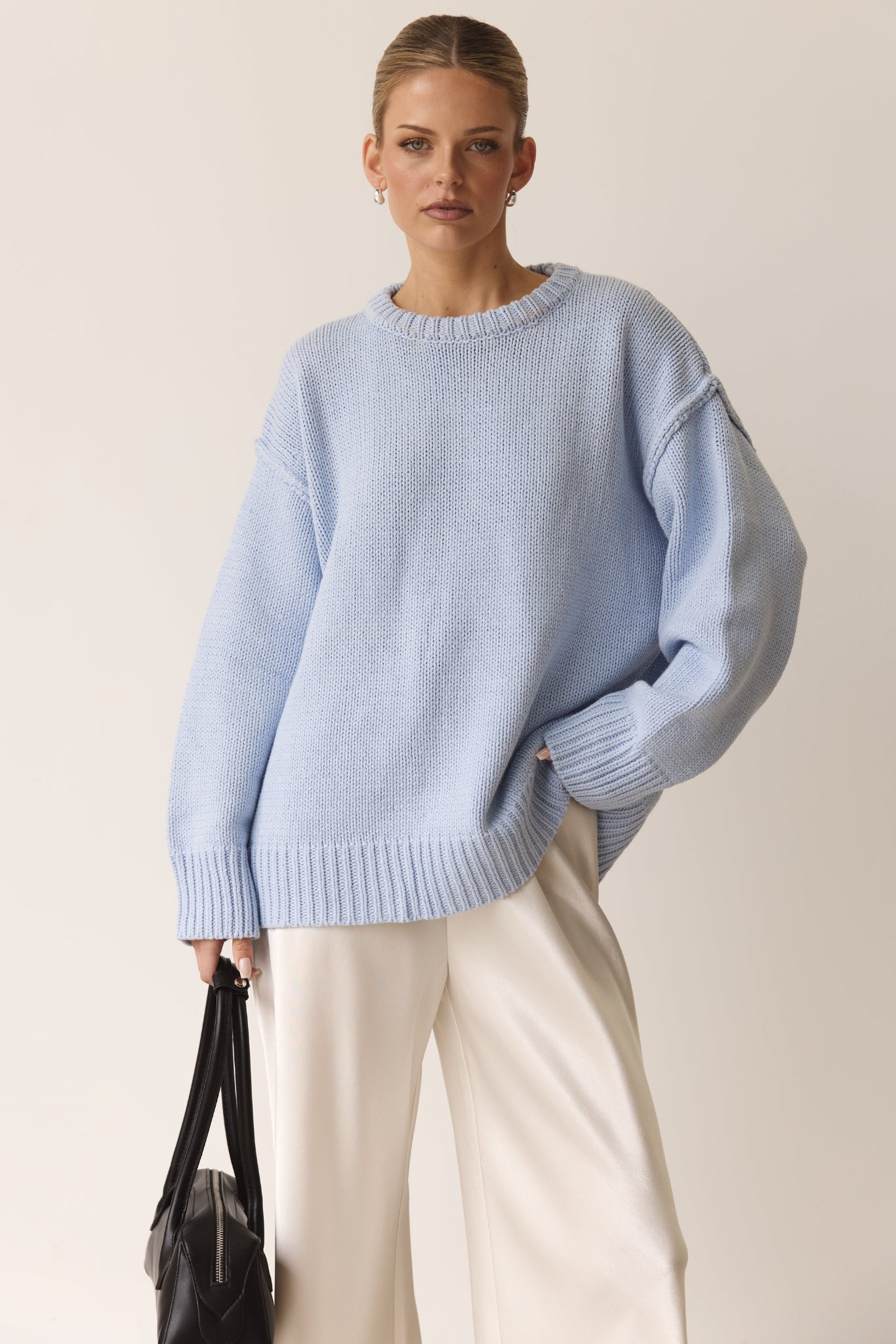 Florence Knit Jumper (Powder Blue)
