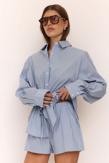 Belmont Short (Blue Stripe)