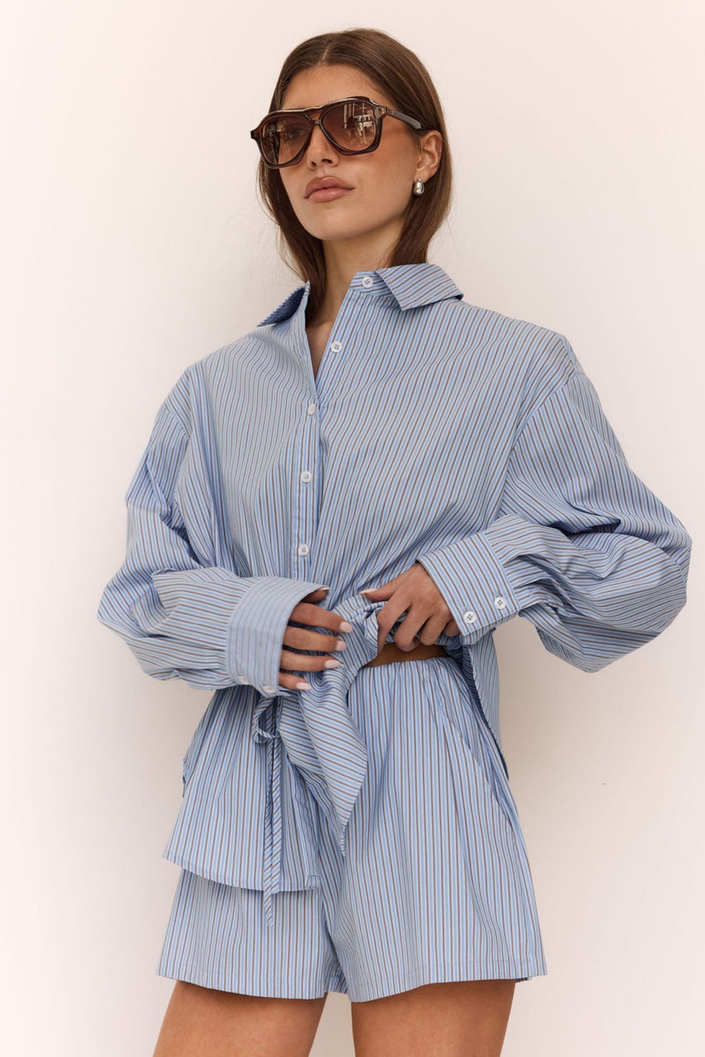 Belmont Short (Blue Stripe)