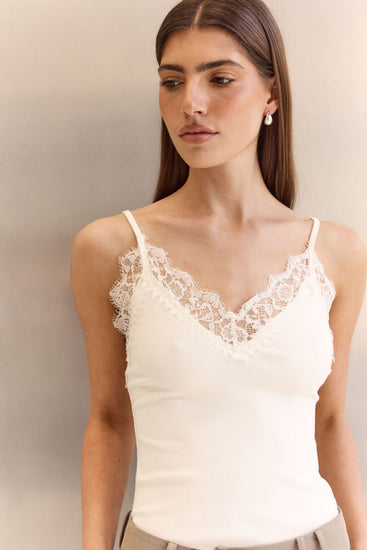 Fleur Cami (Cream)