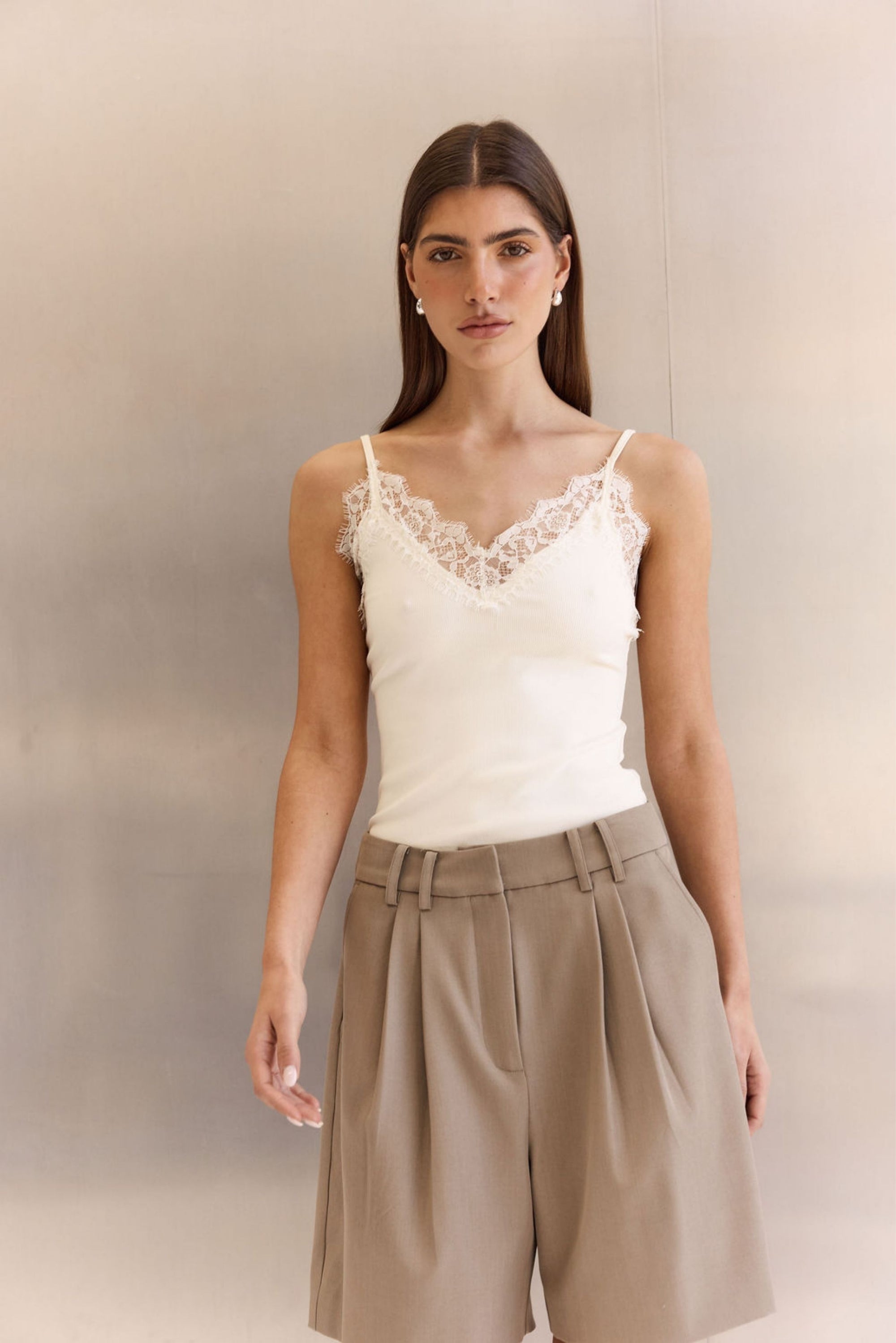 Fleur Cami (Cream)