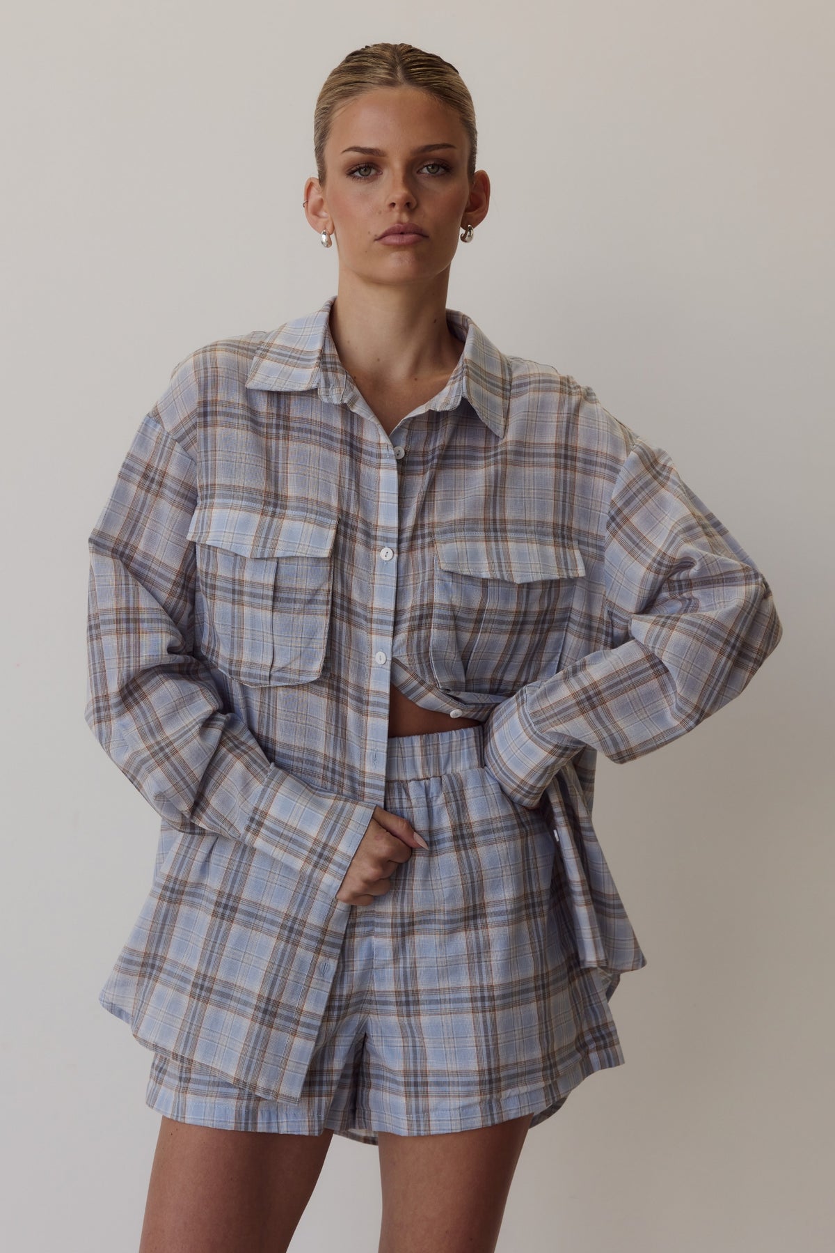 Esme Shirt (Blue Plaid)