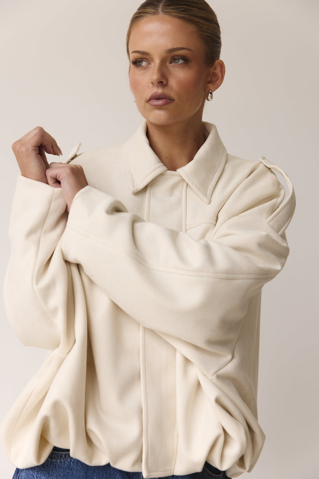 Ember Bomber Jacket (Cream)