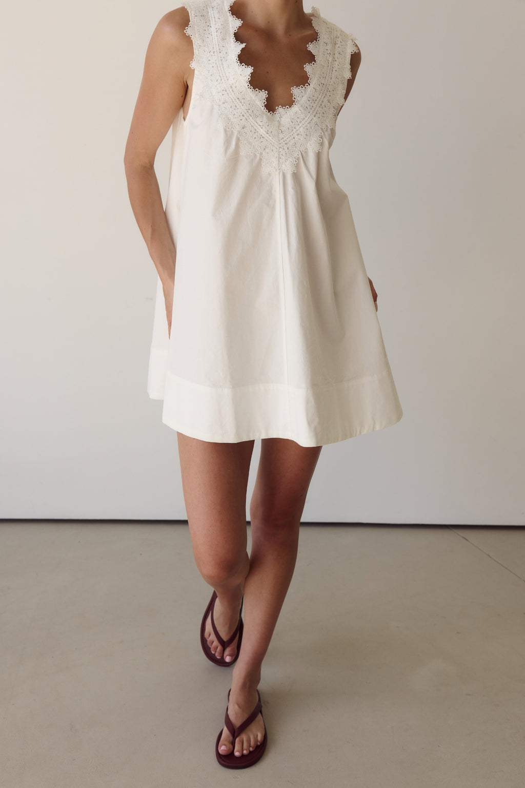 Carly Mini Dress (White)