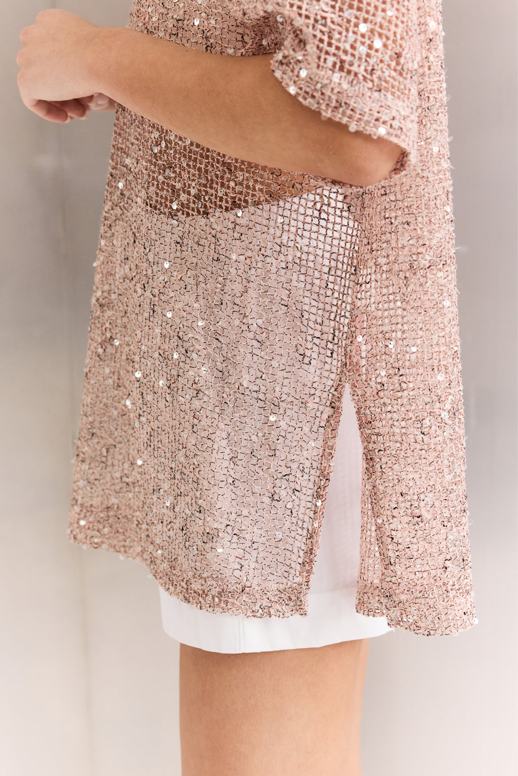Emery Sequin Tee (Pink)