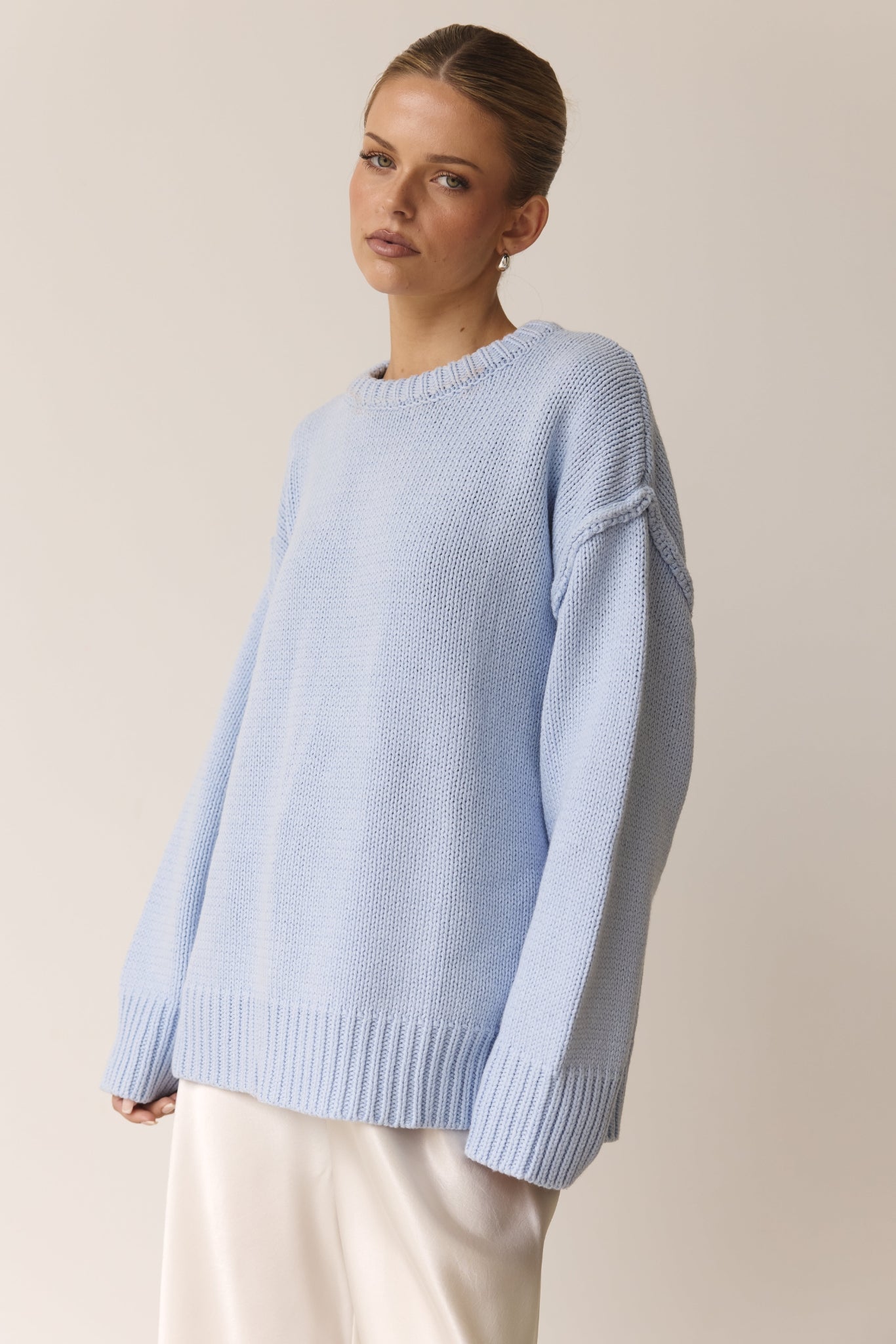 Florence Knit Jumper (Powder Blue)