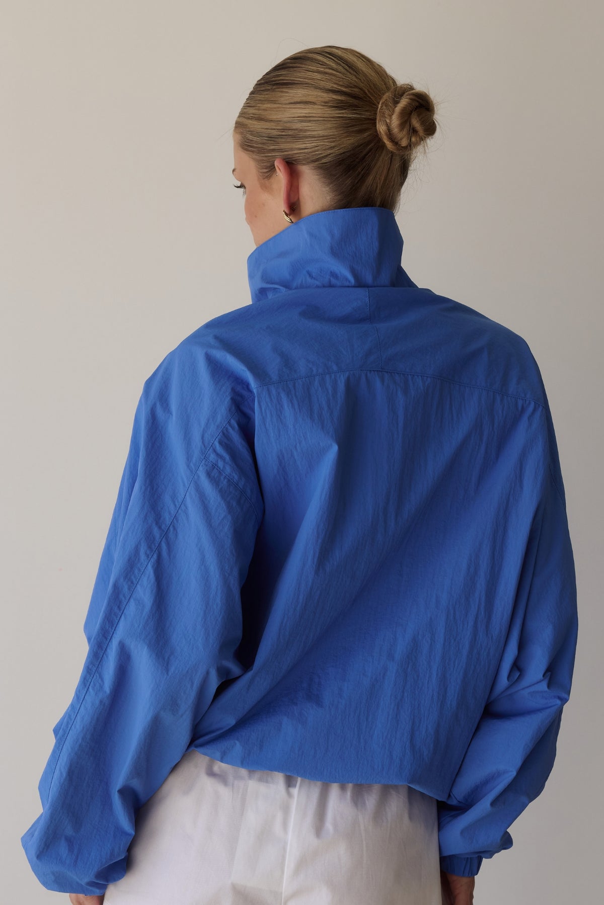 Demi Funnel Bomber Jacket (Cobalt)