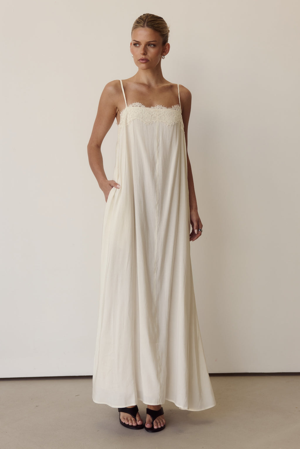 Esther Maxi Dress (Cream)