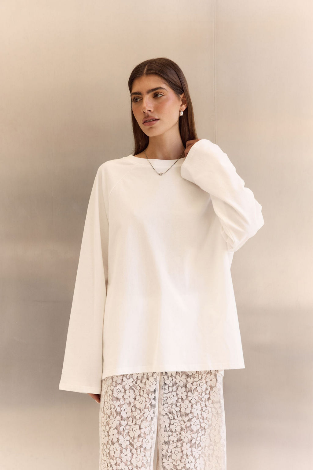 Levi Long Sleeve Tee (White)