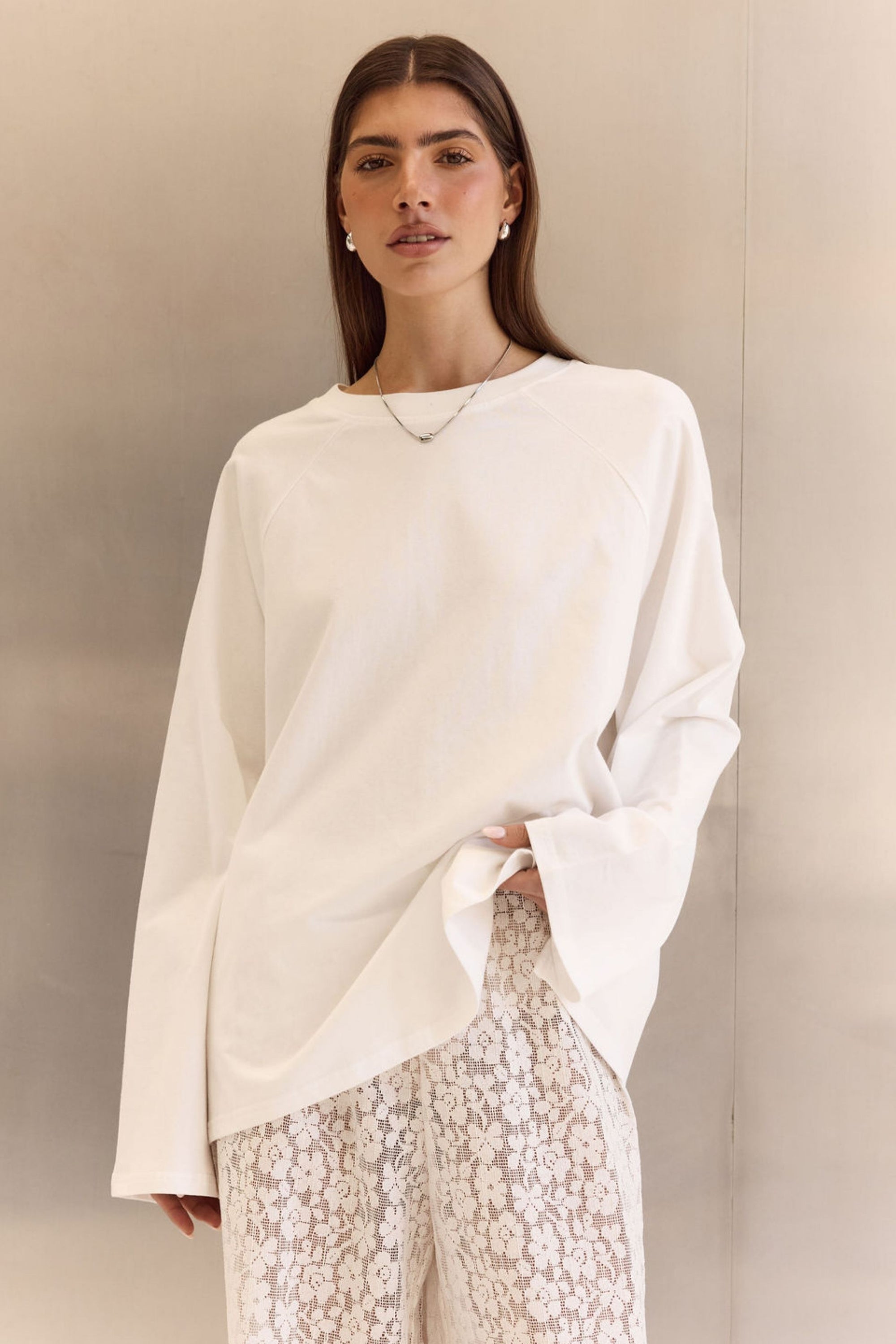 Levi Long Sleeve Tee (White)